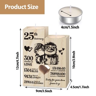 Foto 7 | Foto 7 | Regalos De Boda Del 25 Aniversario Para Decoración De Pareja - Venta Internacional.