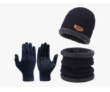 Foto 1 | Foto 1 | 3 En 1 Gorro Bufanda Guantes Cuello Unisex Invierno Frío