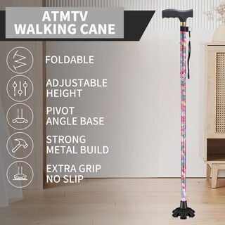 Foto 3 | Foto 3 | Bastón De Senderismo Atmtv Para Mujer 5 Niveles Altura Ajustable - Venta Internacional.