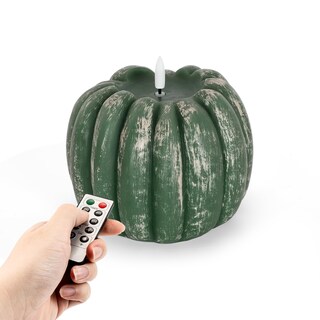 Foto 1 | Foto 1 | Vela De Calabaza De Cera Sin Llama Homemory Con Control Remoto Temporizador Y Atenuador - Venta Internacional.