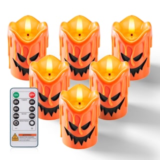 Foto 1 | Foto 1 | Velas Sin Llama Homemory Orange Auténtica Wax Con Mando A Distancia - Venta Internacional.