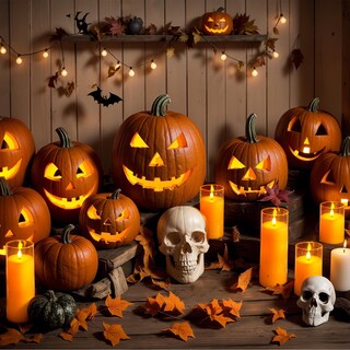 Foto 6 | Foto 6 | Velas Sin Llama Homemory Halloween Con Mando A Distancia Y Temporizador Juego De 5 - Venta Internacional.