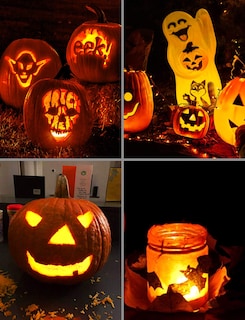 Foto 6 | Foto 6 | Luces Led Tipo Calabaza De Luditek  Paquete De 4 Unidades  Con Batería De Temporizador Remoto - Venta Internacional.