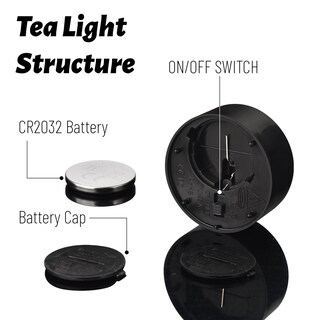 Foto 7 | Foto 7 | Velas Led Negras De Té Tapovaly Paquete De 50 Unidades 3 5 X 3 5 Cm - Venta Internacional.