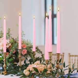 Foto 7 | Foto 7 | Velas Cónicas Wfmolcand Color Rosa 24 Unidades 25 Cm Sin Goteo 8 Horas De Combustión - Venta Internacional.
