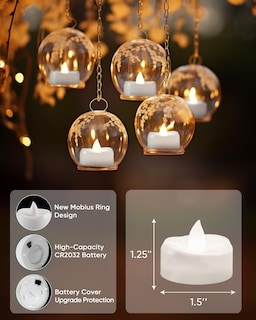 Foto 2 | Foto 2 | Velas De Té Led Candles Merrynights Paquete De 100 Unidades Funcionan Con Pilas - Venta Internacional.