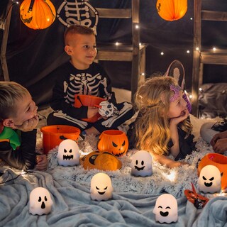 Foto 3 | Foto 3 | Velas Sin Llama Genswin Con Forma De Fantasma Para Halloween Paquete De 6 - Venta Internacional.