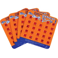 Bingo Cards Regal Games Con Obturador En La Punta De Los Dedos 4 Paquetes Color Naranja - Venta Internacional.