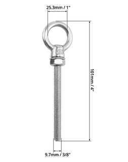 Foto 6 | Foto 6 | Eslabones Roscados Qwork De Acero Inoxidable 304 M10 X 100 Mm Paquete De 20 - Venta Internacional.