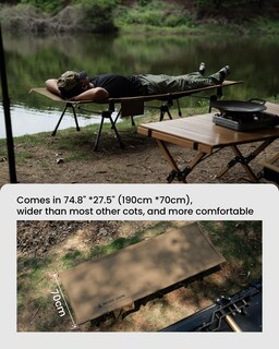 Foto 2 | Foto 2 | Cuna De Camping Onetigris Supranubis Altura Regulable 150 Kg - Venta Internacional.