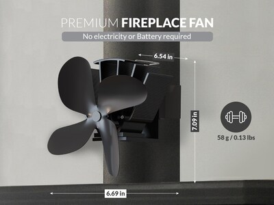 Foto 2 | Foto 2 | Ventilador De Chimenea D1j4h Con Termómetro Para Leña Gas Y Estufa De Leña - Venta Internacional.