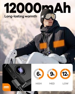 Foto 3 | Foto 3 | Paquete De Baterías Heated Vest De 12000 Mah 5 V 2 A Batería Externa - Venta Internacional.