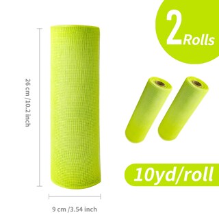 Foto 5 | Foto 5 | Cinta Decorativa De Malla Gouzaak Color Verde Manzana 25 Cm X 9 M Para Bricolaje - Venta Internacional.