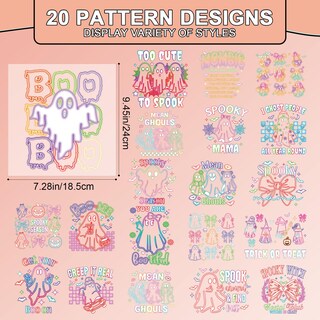 Foto 2 | Foto 2 | Iron On Patches Sheidgart Halloween Para Camisetas 20 Unidades - Venta Internacional.