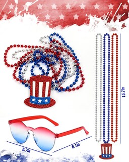 Foto 5 | Foto 5 | Accesorios De Disfraz Capa Hikkco Con La Bandera Estadounidense Del 4 De Julio - Venta Internacional.