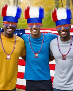 Foto 6 | Foto 6 | Accesorios De Disfraz Capa Hikkco Con La Bandera Estadounidense Del 4 De Julio - Venta Internacional.