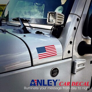 Foto 5 | Foto 5 | Calcomanías Para Coche De Anley Con La Bandera Estadounidense De Ee. Uu. 8 X 5 Cm (paquete De 3) - Venta Internacional.