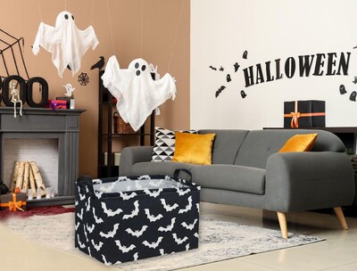 Foto 4 | Foto 4 | Cesta De Almacenamiento Infantil Con Estampado De Murciélagos Essme 38 X 26 X 25 Cm - Venta Internacional.