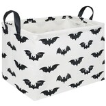 Cesta De Almacenamiento Fxocshe Halloween Batman Impermeable Negra - Venta Internacional.