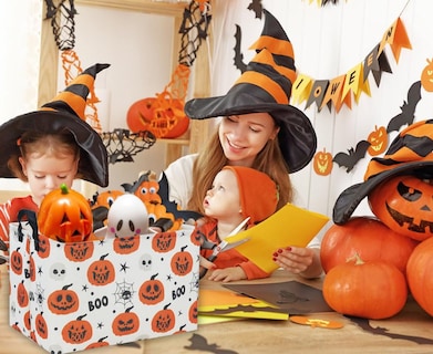 Foto 3 | Foto 3 | Cesta De Almacenamiento De Juguetes Ddbasket Halloween 38x26x25 Cm - Venta Internacional.