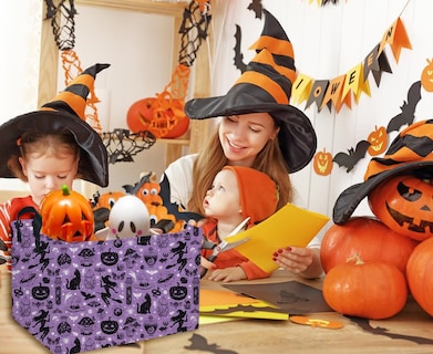 Foto 5 | Foto 5 | Cesta De Almacenamiento Ddbasket Witch Halloween 38x26x25 Cm - Venta Internacional.