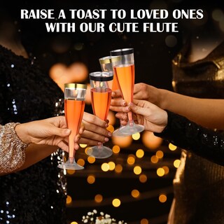 Foto 4 | Foto 4 | Copas De Champán Jingmore De Plástico 130 Ml 12 Unidades Transparentes - Venta Internacional.