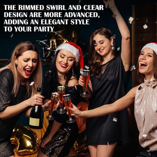 Foto 6 | Foto 6 | Copas De Champán Jingmore De Plástico 130 Ml 12 Unidades Transparentes - Venta Internacional.