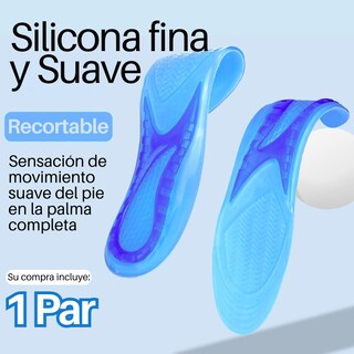 Foto 2 | Foto 2 | Plantilla Ortopédica Calzado Gel Confort Antifatiga Flexible 1 Par