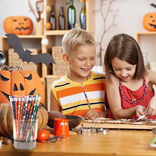 Foto 7 | Foto 7 | Set De 120 Lápices Fyxmi Con Diseño De Halloween Y Gomas De Borrar - Venta Internacional.