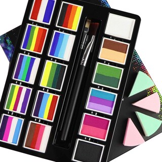 Foto 2 | Foto 2 | Kit De Pintura Facial Bvendano Professional Con Plantillas Rainbow De 160 Ml - Venta Internacional.