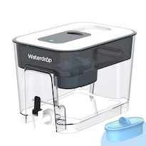 Dispensador De Filtro De Agua Waterdrop Alkaline  9 5 L  40 Tazas  Negro - Venta Internacional.