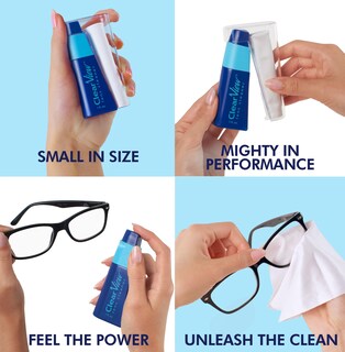 Foto 7 | Foto 7 | Kit Limpiador De Lentes Portátil Clear View Con Solución De Limpieza - Venta Internacional.