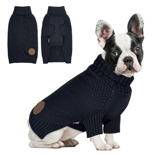 Foto 1 | Foto 1 | Suéter Para Perros Cuello Alto Cuello Alto Ropa De Invierno Tejida - Venta Internacional.