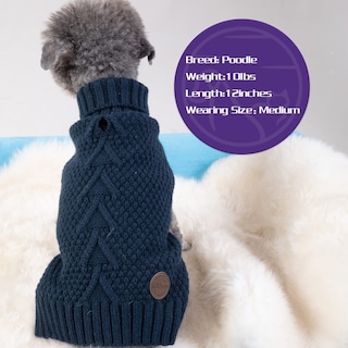 Foto 2 | Foto 2 | Suéter Para Perros Cuello Alto Cuello Alto Ropa De Invierno Tejida - Venta Internacional.