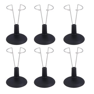 Foto 1 | Foto 1 | Soporte Expositor Para Muñecas Exceart Para Muñecas De 15 Cm Negro (6 Unidades) - Venta Internacional.