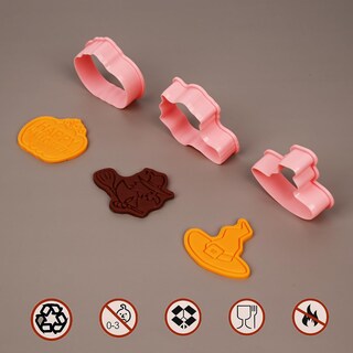 Foto 4 | Foto 4 | Juego De Cortadores De Galletas Para Halloween  16 Unidades  3d  Con Sello De Émbolo - Venta Internacional.