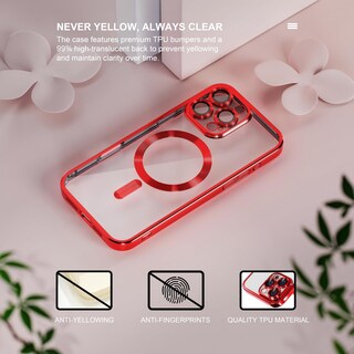 Foto 3 | Foto 3 | Funda Magnética Misea Para Iphone 16 Pro Max Roja De 6.9'' - Venta Internacional.