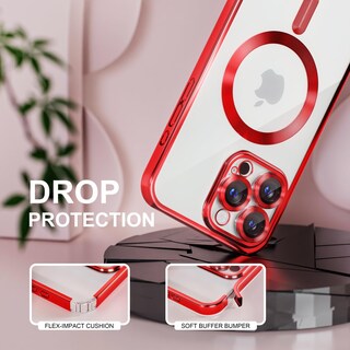 Foto 4 | Foto 4 | Funda Magnética Misea Para Iphone 16 Pro Max Roja De 6.9'' - Venta Internacional.