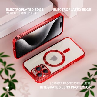 Foto 6 | Foto 6 | Funda Magnética Misea Para Iphone 16 Pro Max Roja De 6.9'' - Venta Internacional.