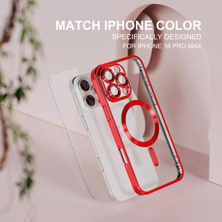 Foto 7 | Foto 7 | Funda Magnética Misea Para Iphone 16 Pro Max Roja De 6.9'' - Venta Internacional.