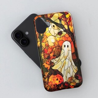 Foto 5 | Foto 5 | Funda Para Teléfono Iphone 16 Vitrales De Halloween Otoño - Venta Internacional.