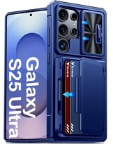 Funda De Teléfono Vizvera Para Samsung Galaxy S25 Ultra Con Cartera Azul - Venta Internacional.