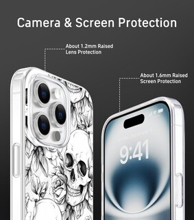 Foto 3 | Foto 3 | Funda De Teléfono Fewgey Skull Para Iphone 16 Pro Max Con Magsafe - Venta Internacional.