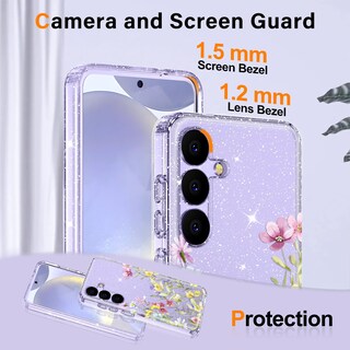 Foto 3 | Foto 3 | Funda De Teléfono Ratcase Floral Para Samsung Galaxy S25 Con Pantalla - Venta Internacional.