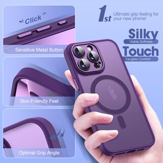 Foto 6 | Foto 6 | Funda De Teléfono Yemoran Compatible Con Iphone 13 Pro 6.1 Púrpura - Venta Internacional.