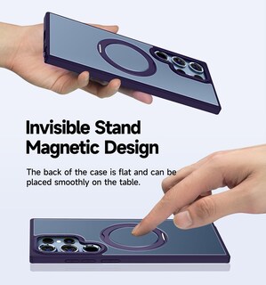 Foto 4 | Foto 4 | Funda Magnética Magic John Para Samsung Galaxy S22 Ultra Purple - Venta Internacional.