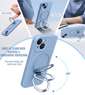 Foto 4 | Foto 4 | Funda De Teléfono Vanxiliiy Compatible Con Iphone 15 Con Soporte - Venta Internacional.