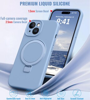 Foto 5 | Foto 5 | Funda De Teléfono Vanxiliiy Compatible Con Iphone 15 Con Soporte - Venta Internacional.