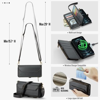 Foto 5 | Foto 5 | Funda Tipo Cartera Tipo Bandolera Compatible Con Iphone 12 Pro Max - Venta Internacional.