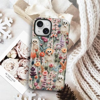 Foto 4 | Foto 4 | Funda Mainrenka Para Iphone 11 Diseño De Esqueleto Kawaii Diseño Floral A Prueba De Golpes - Venta Internacional.